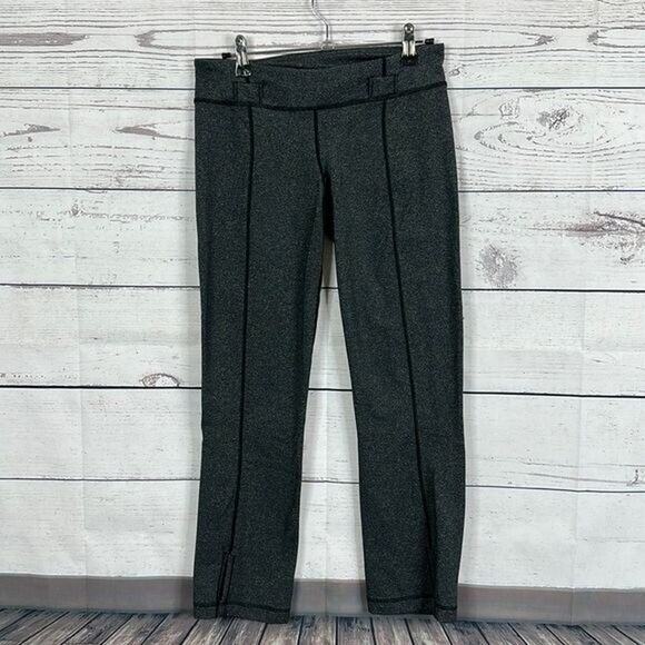 Lululemon Leggings Womens 6 Gray Belt it Out Stretch Midrise Casual Athleisure - Picture 1 of 10